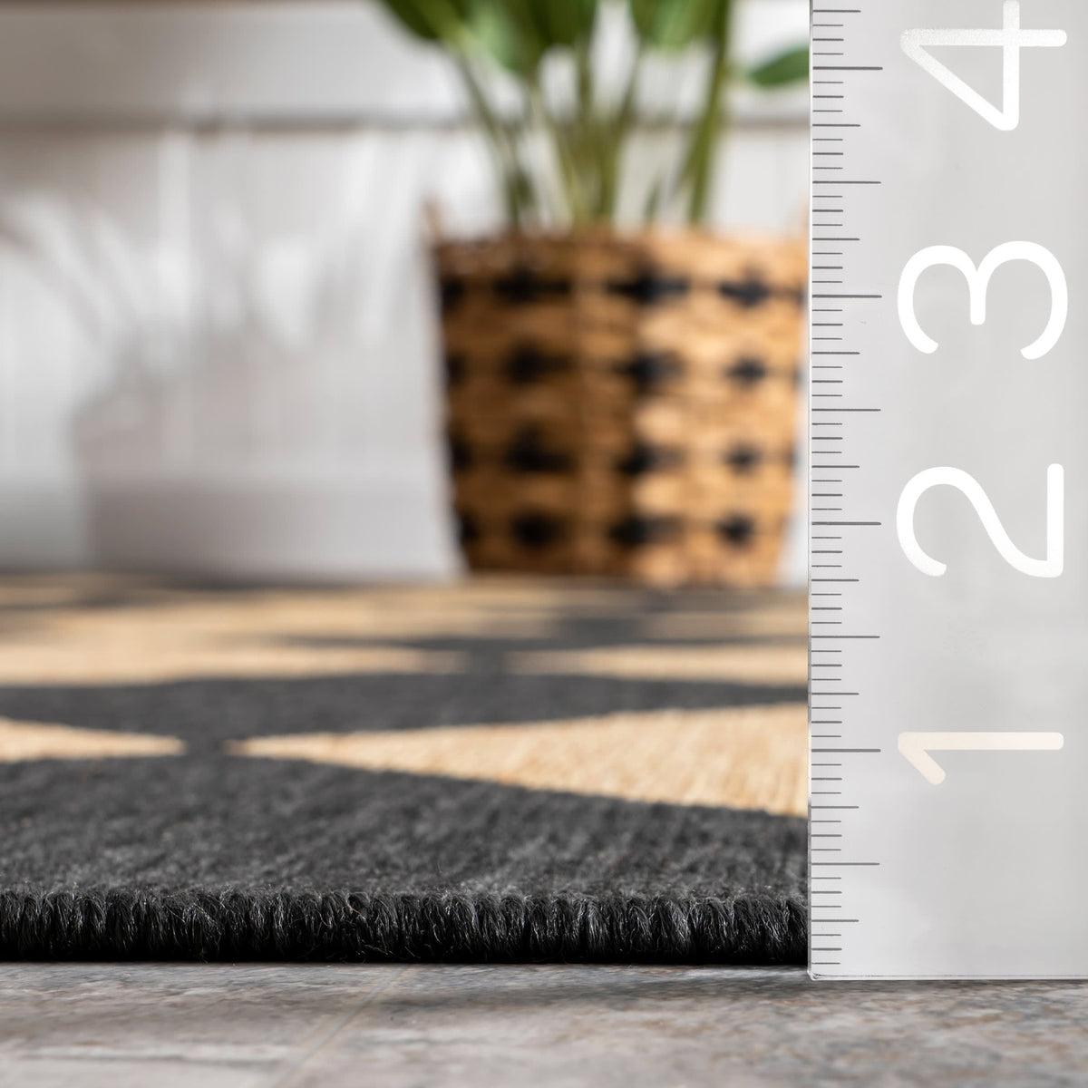 Adelaide Harlequin Indoor/Outdoor Rug | Dark Grey