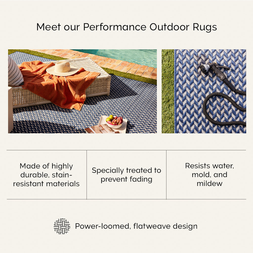 Indoor/Outdoor Tribal Bands Rug | Taupe