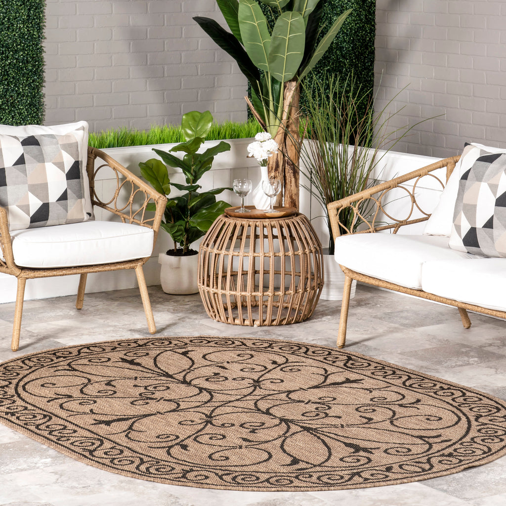 Indoor/Outdoor Krem Rug | Brown