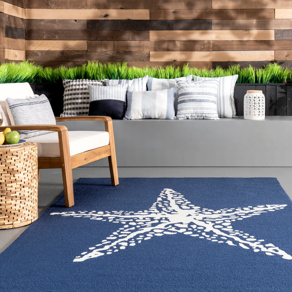 Starfish Indoor/Outdoor Rug | Navy